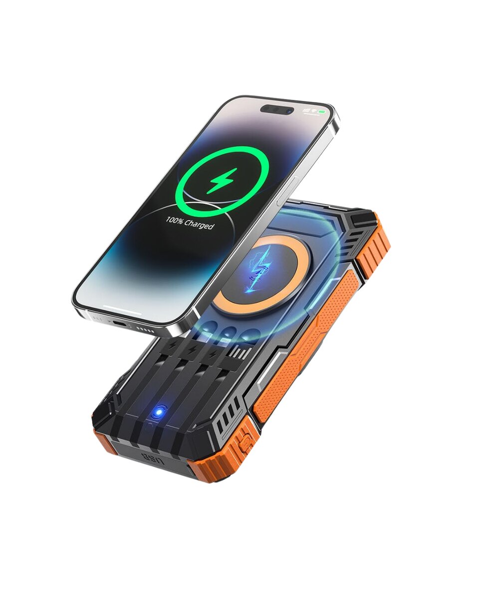 20000 mAh Powerbank Güneş Enerjili Kablosuz Şarj Hızlı Şarj Taşınabilir Batarya (Kopya)