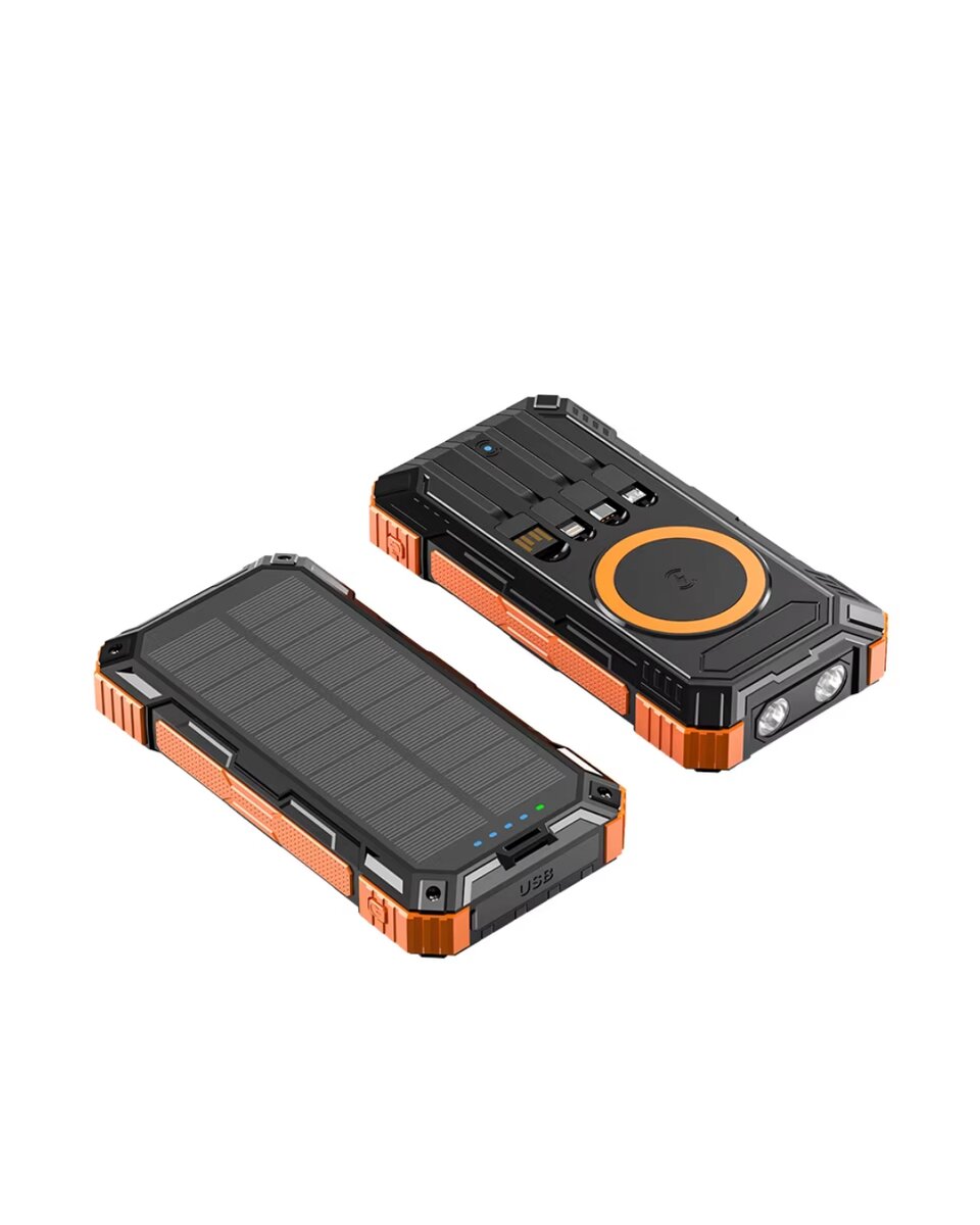 20000 mAh Powerbank Güneş Enerjili Kablosuz Şarj Hızlı Şarj Taşınabilir Batarya (Kopya)