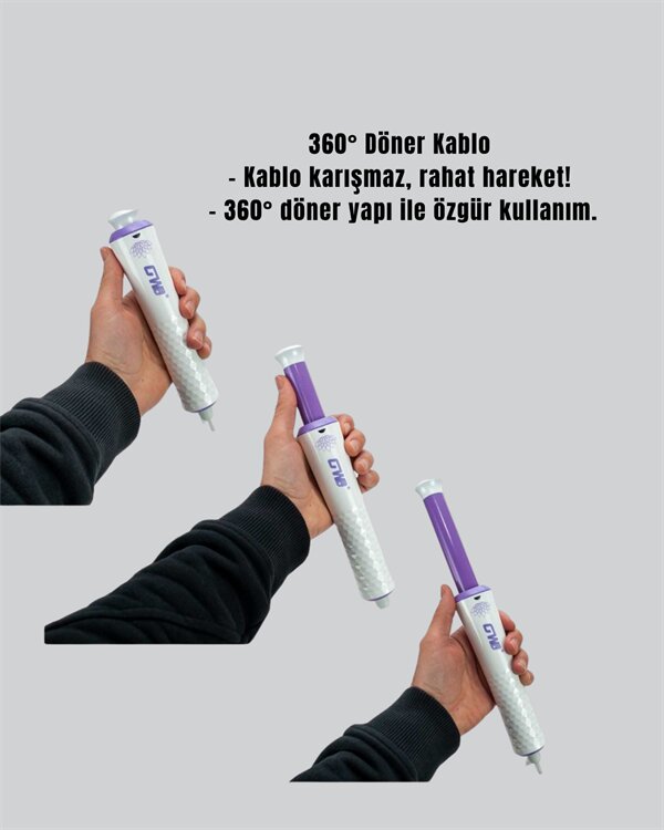 GW Taşınabilir Saç Maşası – 360° Döner Kablo, Negatif İyonlu Seramik Teknoloji GW Taşınabilir Saç Maşası – 360° Döner Kablo, Negatif İyonlu Seramik Teknoloji