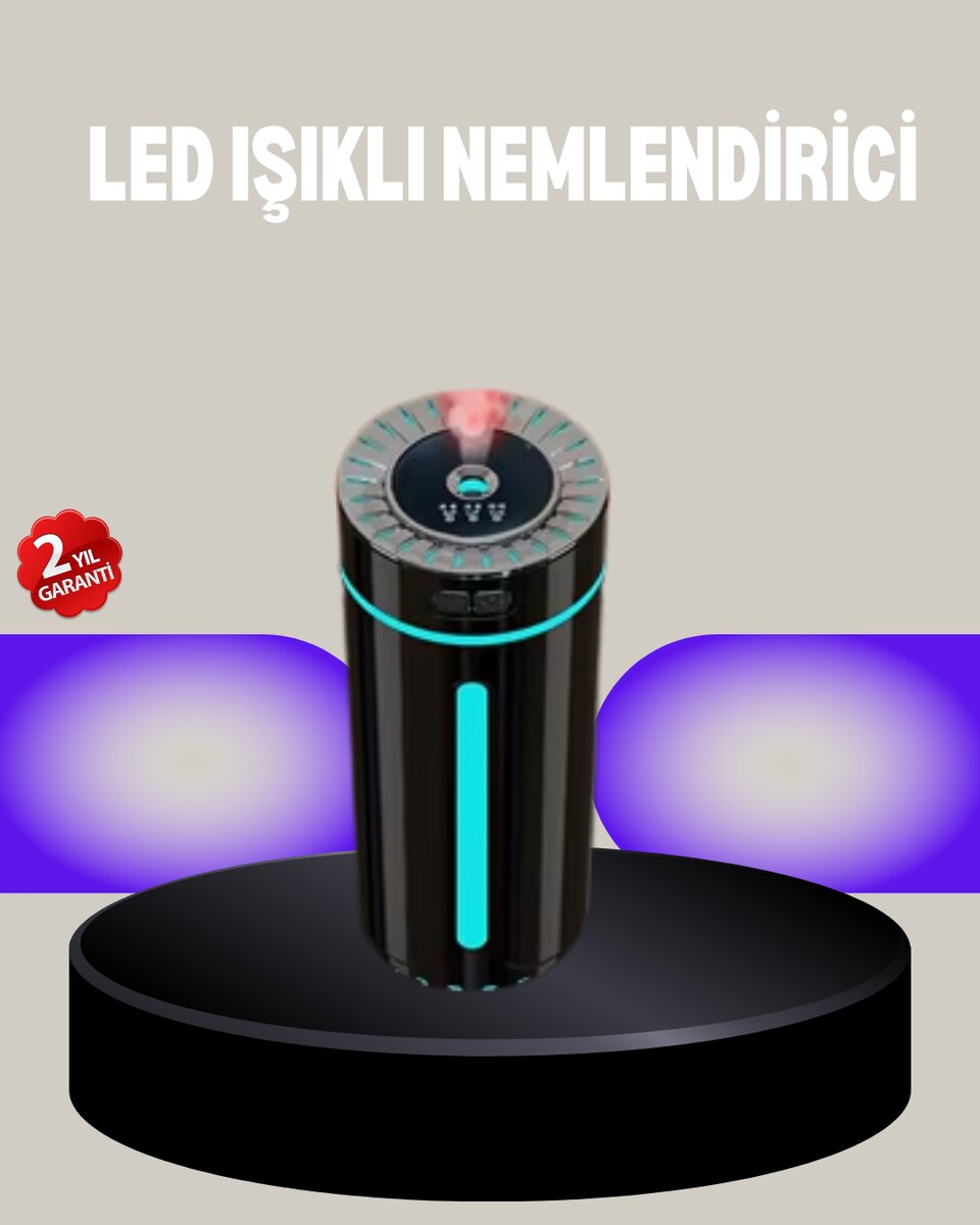 Aromaterapi Özellikli Ultrasonik Hava Nemlendirici LED Atmosfer Işığı Aromaterapi Özellikli Ultrasonik Hava Nemlendirici LED Atmosfer Işığı