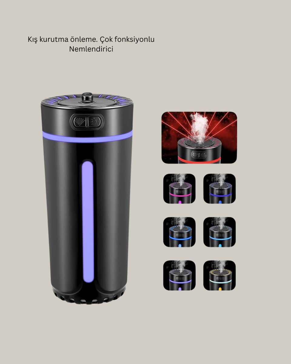 LED Işıklı Aromaterapi Hava Nemlendirici Ultrasonik Sessiz Nem Ayarı LED Işıklı Aromaterapi Hava Nemlendirici Ultrasonik Sessiz Nem Ayarı