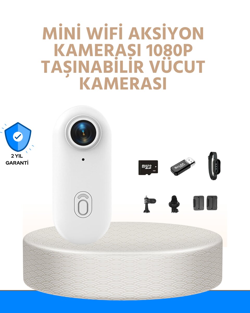 Suya ve Darbeye Dayanıklı Kompakt Spor Kamera 1080P Suya ve Darbeye Dayanıklı Kompakt Spor Kamera 1080P