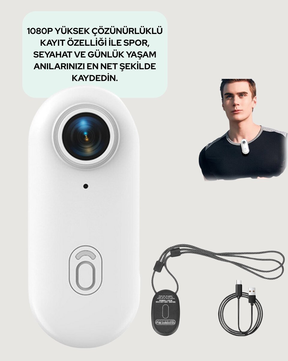 Suya ve Darbeye Dayanıklı Kompakt Spor Kamera 1080P Suya ve Darbeye Dayanıklı Kompakt Spor Kamera 1080P