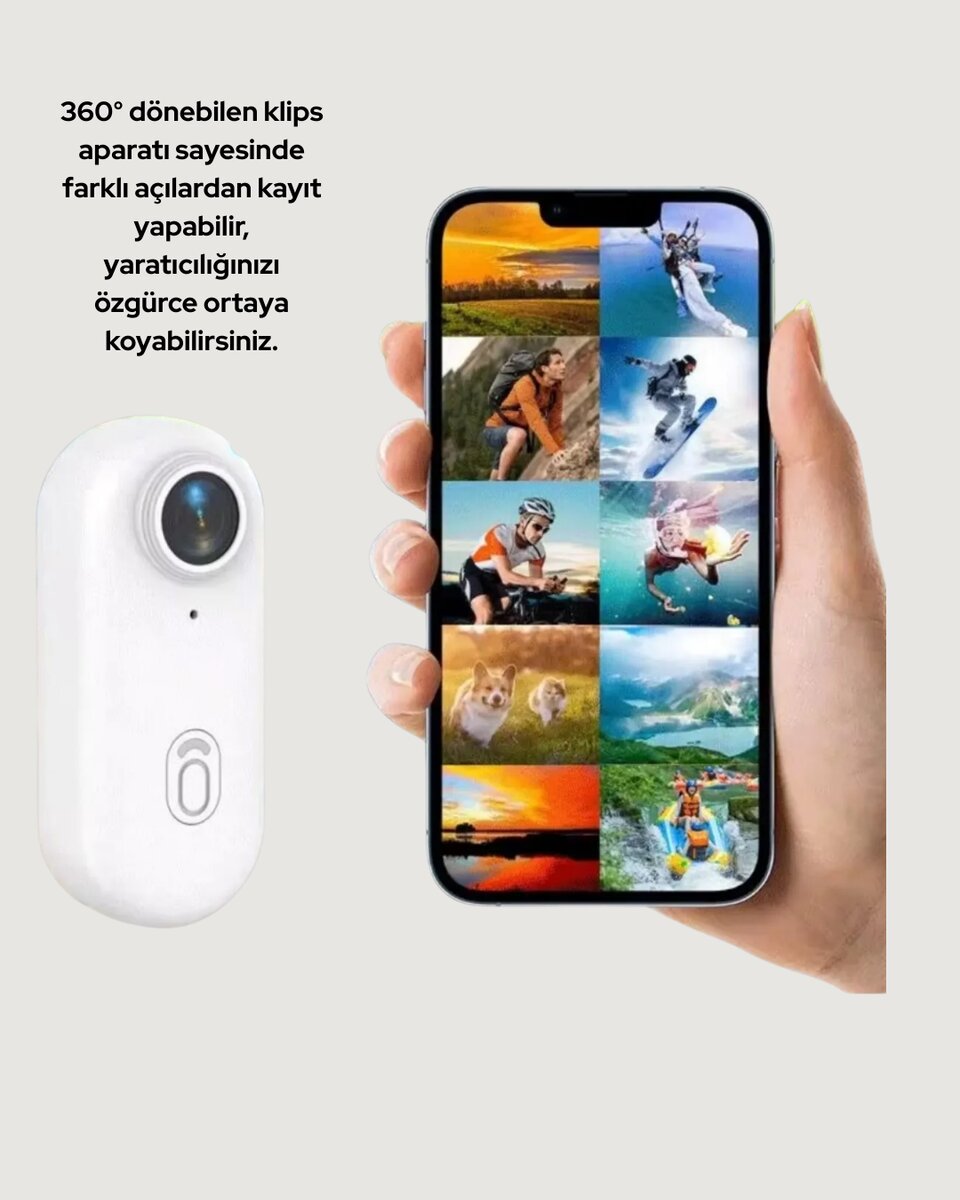 Suya ve Darbeye Dayanıklı Kompakt Spor Kamera 1080P Suya ve Darbeye Dayanıklı Kompakt Spor Kamera 1080P