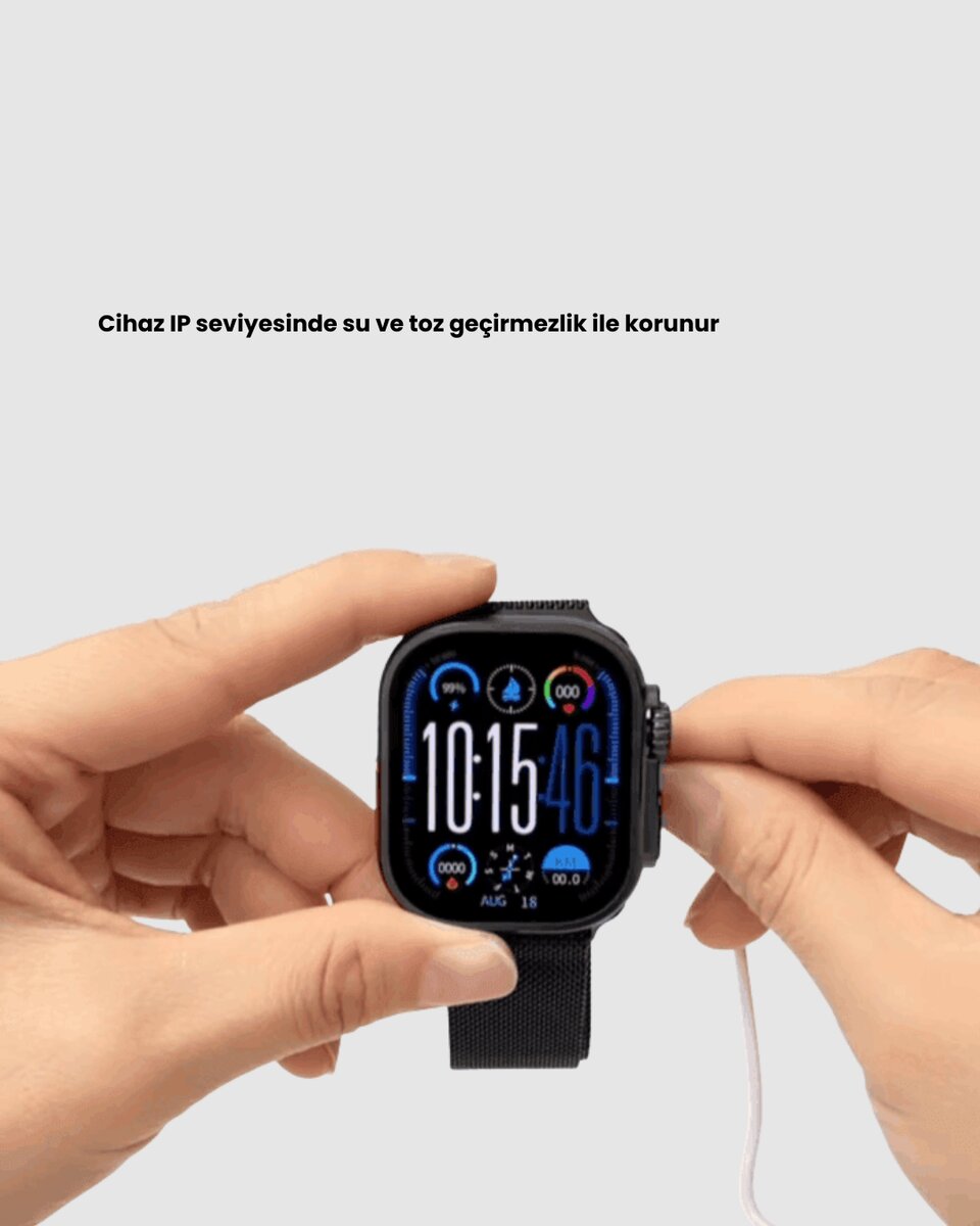 AMOLED Akıllı Saat Bluetooth Arama Su Geçirmez AMOLED Akıllı Saat Bluetooth Arama Su Geçirmez
