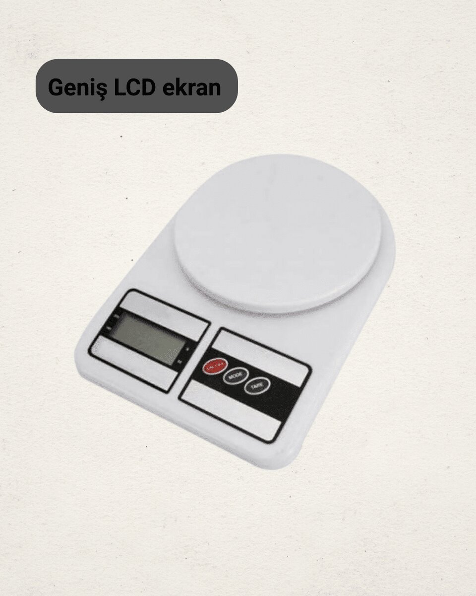 LCD Ekranlı Yüksek Hassasiyetli Dijital Mutfak Terazisi LCD Ekranlı Yüksek Hassasiyetli Dijital Mutfak Terazisi