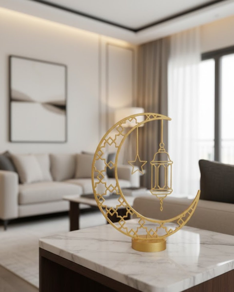 3D Hilal Cami Dekor Özel Baskı 20x20 cm Şık Masa Üstü 3D Hilal Cami Dekor Özel Baskı 20x20 cm Şık Masa Üstü