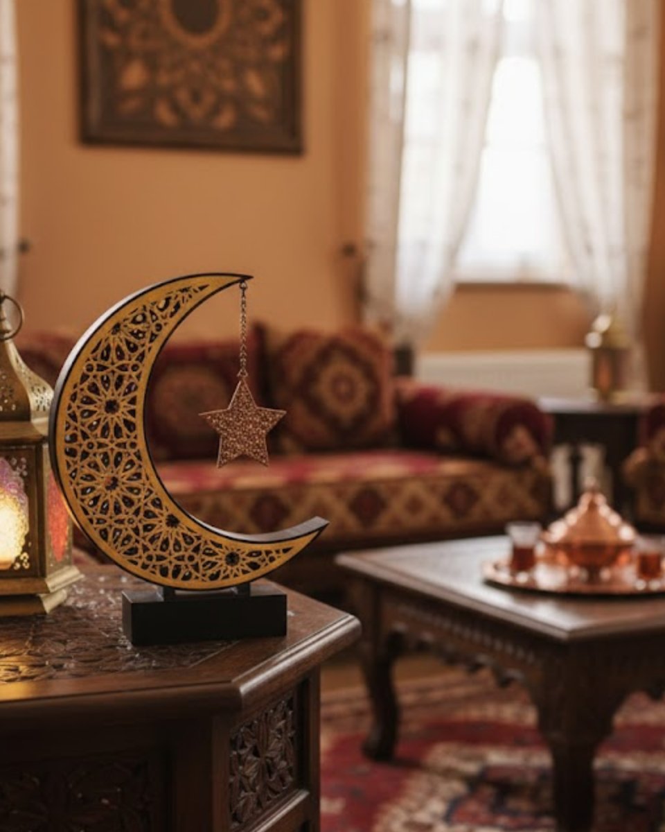 3D Hilal Yıldız Süs 23x23 cm Ev ve Ofis İçin Şık Aksesuar 3D Hilal Yıldız Süs 23x23 cm Ev ve Ofis İçin Şık Aksesuar