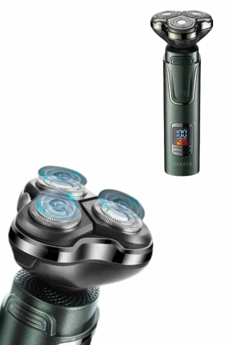 Dijital Göstergeli 3 Başlıklı Tıraş Makinesi Islak Kuru Lazer Öncesi Günlük Dijital Göstergeli 3 Başlıklı Tıraş Makinesi Islak Kuru Lazer Öncesi Günlük