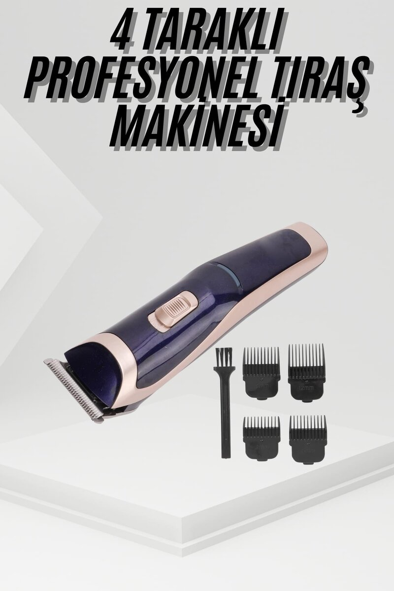 Tıraş Makinesi 4 Başlıklı Paslanmaz Çelik Bıçaklı Tüm Saç Tiplerine Uygun Tıraş Makinesi 4 Başlıklı Paslanmaz Çelik Bıçaklı Tüm Saç Tiplerine Uygun