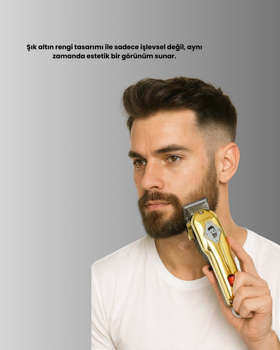 Güçlü Motorlu LCD Ekranlı Şarjlı Tıraş ve Şekillendirme Makinesi Güçlü Motorlu LCD Ekranlı Şarjlı Tıraş ve Şekillendirme Makinesi