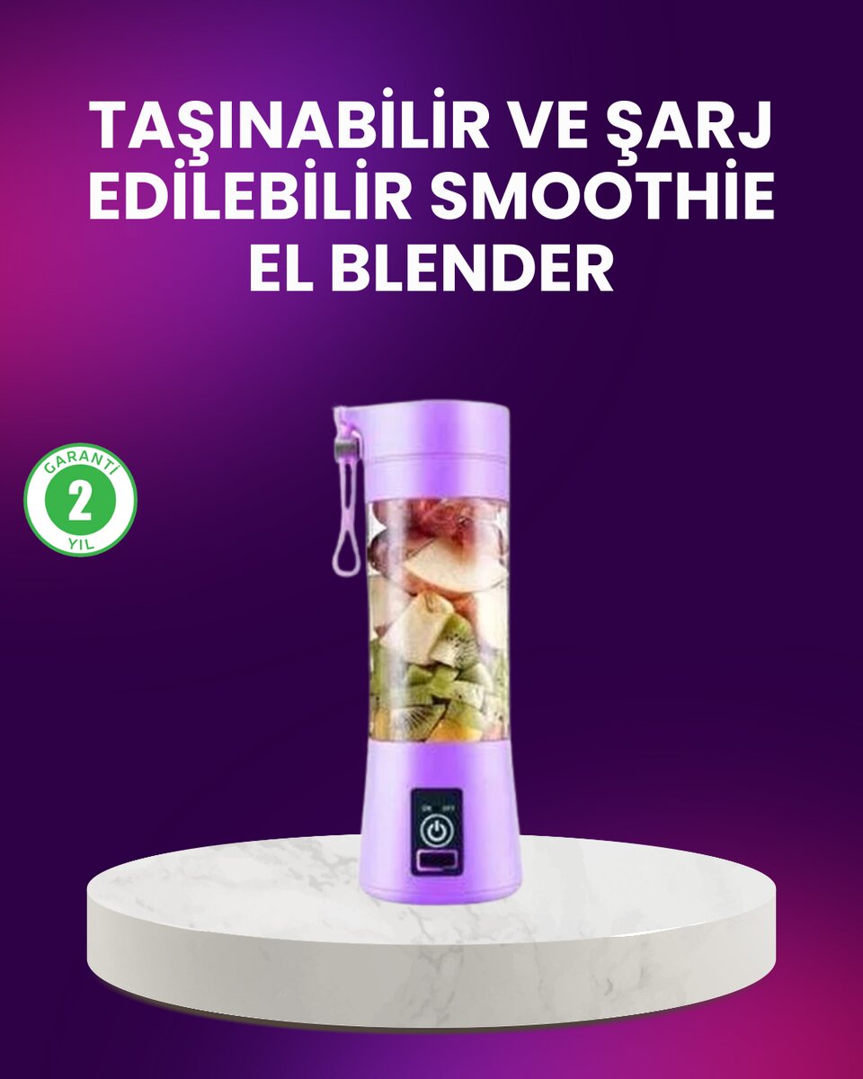 Taşınabilir Şişe Blender 380ml Şarjlı Spor Smoothie Shake Karıştırıcı Taşınabilir Şişe Blender 380ml Şarjlı Spor Smoothie Shake Karıştırıcı