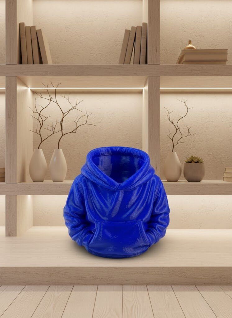 Lacivert Hoodie Kalemlik 10x10 cm Masa Üstü Düzenleyici