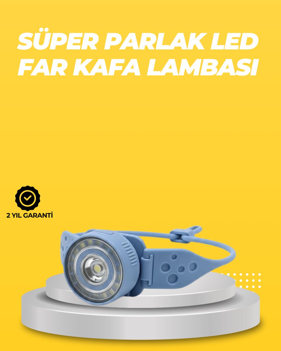 Kampçı Kafa Lambası Su Geçirmez Çok Modlu LED Kampçı Kafa Lambası Su Geçirmez Çok Modlu LED