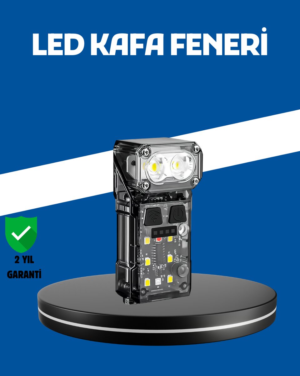 Şarjlı LED Kafa Lambası Manyetik Klipsli El Sensörlü Çok Fonksiyonlu Şarjlı LED Kafa Lambası Manyetik Klipsli El Sensörlü Çok Fonksiyonlu