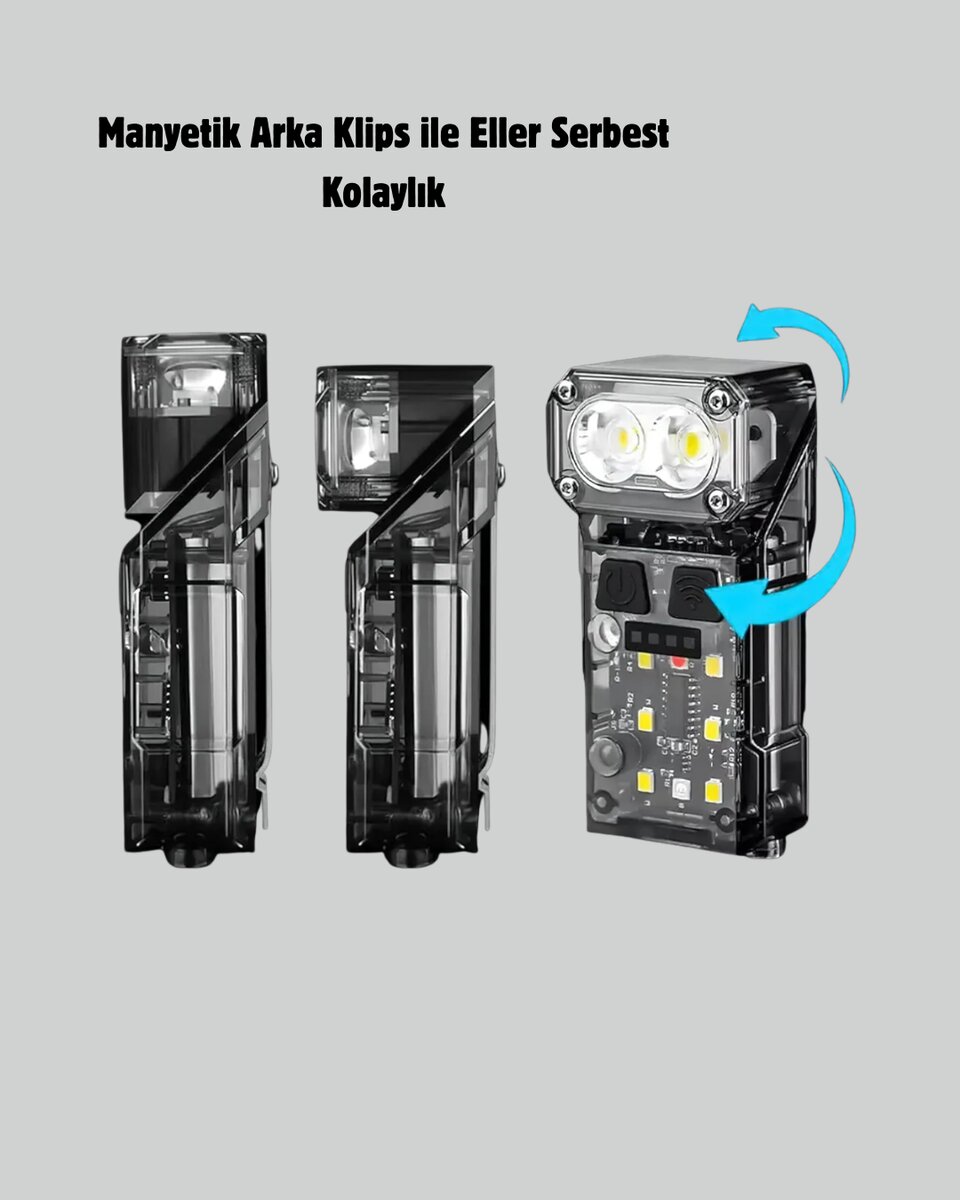 Sensörlü LED Kafa Feneri Şarj Edilebilir Manyetik Eller Serbest Sensörlü LED Kafa Feneri Şarj Edilebilir Manyetik Eller Serbest