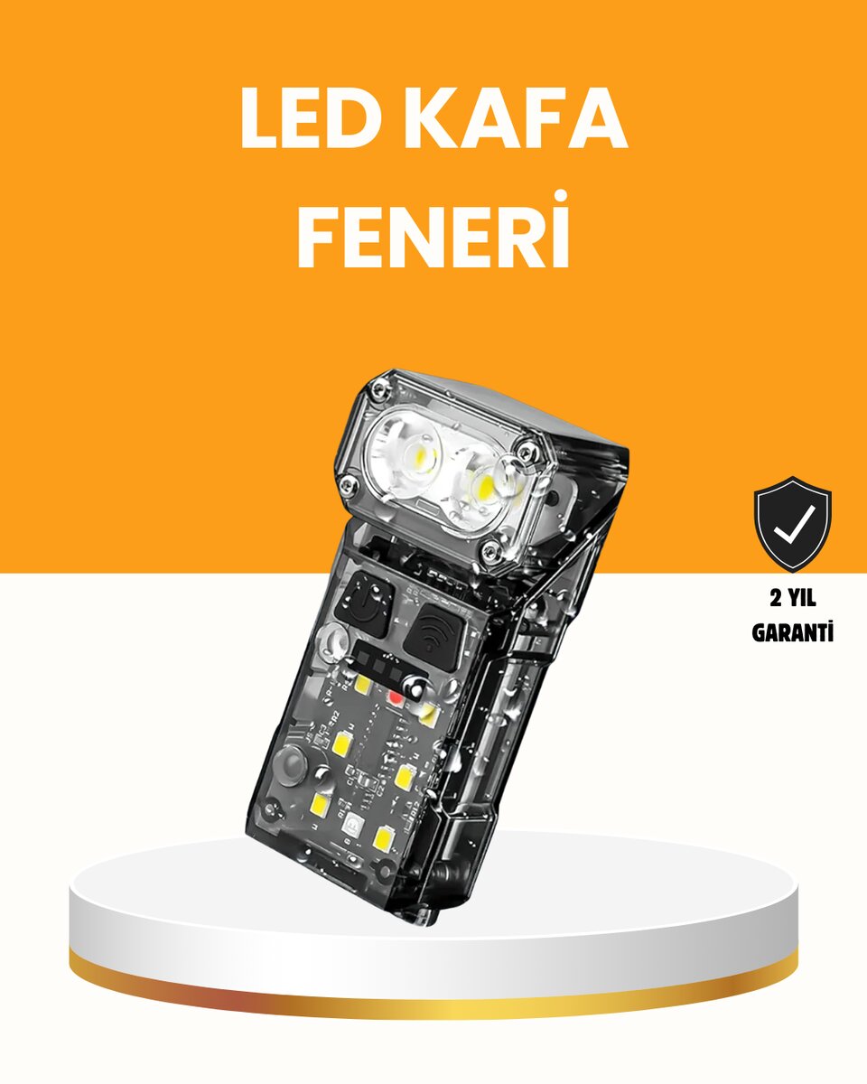 Kamp ve Outdoor İçin LED Far 10 Saat Pil Sensörlü Manyetik Kamp ve Outdoor İçin LED Far 10 Saat Pil Sensörlü Manyetik