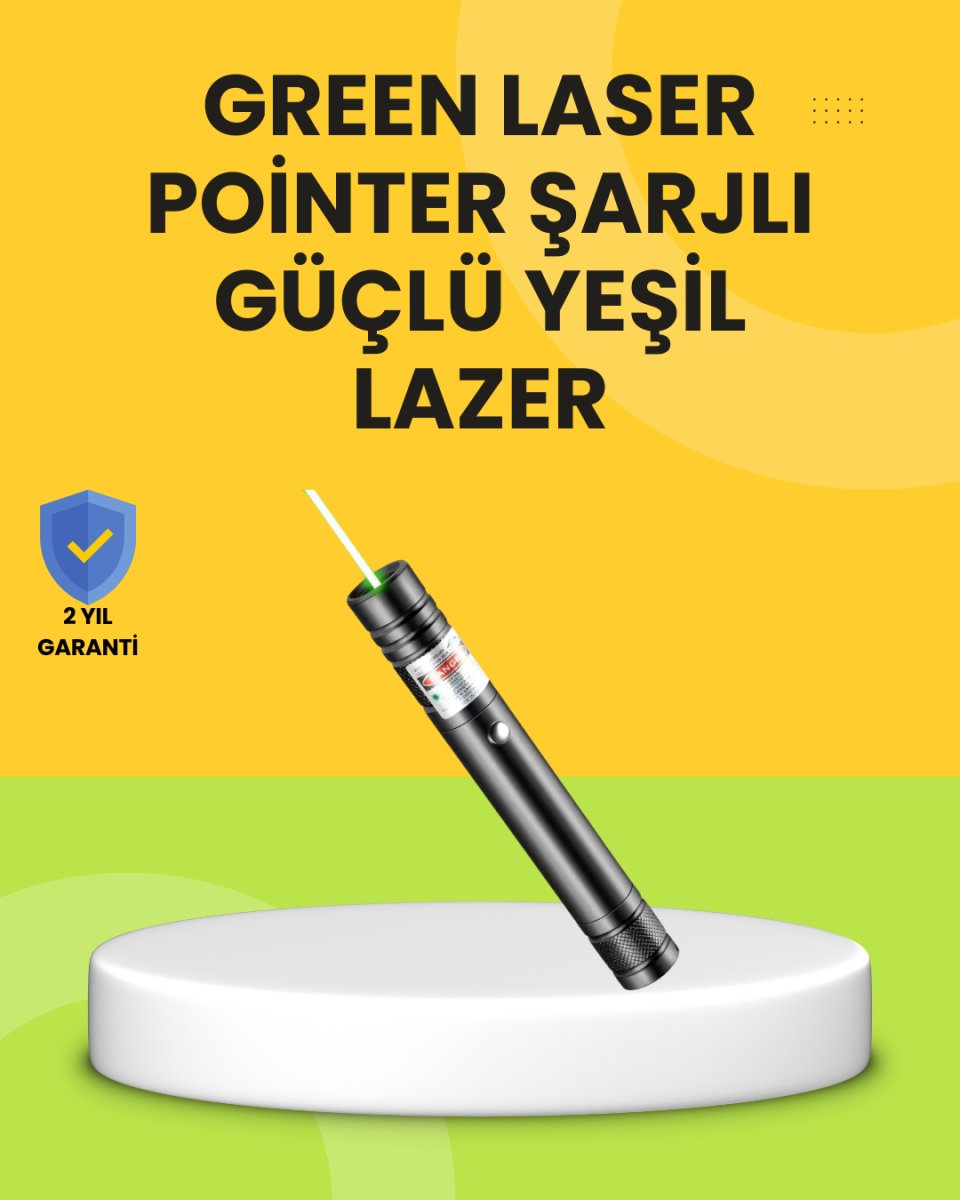 Uzun Mesafe Görünürlüklü Yeşil Lazer Pointer Şarjlı Uzun Mesafe Görünürlüklü Yeşil Lazer Pointer Şarjlı