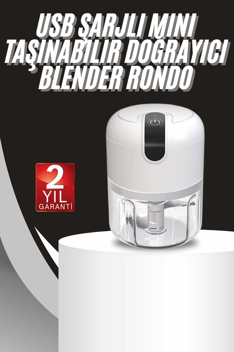 Mini Doğrayıcı Rondo Taşınabilir Mini El Blender Paslanmaz Çelik Mini Doğrayıcı Rondo Taşınabilir Mini El Blender Paslanmaz Çelik