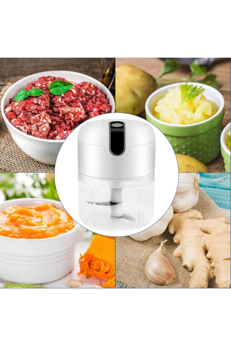 Rondo Doğrayıcı 250 ML Taşınabilir USB Şarjlı Pratik El Rondo Blender Rondo Doğrayıcı 250 ML Taşınabilir USB Şarjlı Pratik El Rondo Blender
