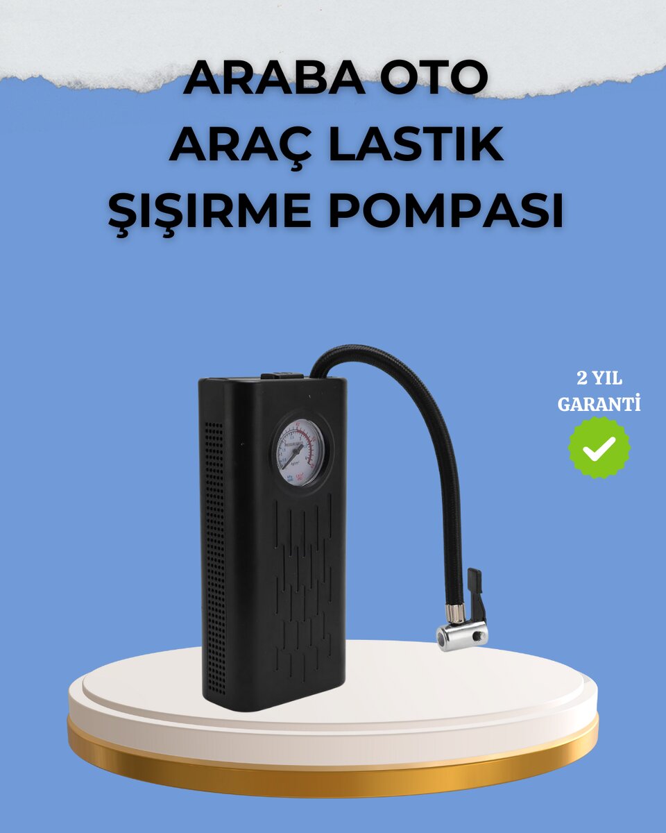 Çok Fonksiyonlu Dijital Gösterge Elektrikli Lastik Pompası Çok Fonksiyonlu Dijital Gösterge Elektrikli Lastik Pompası