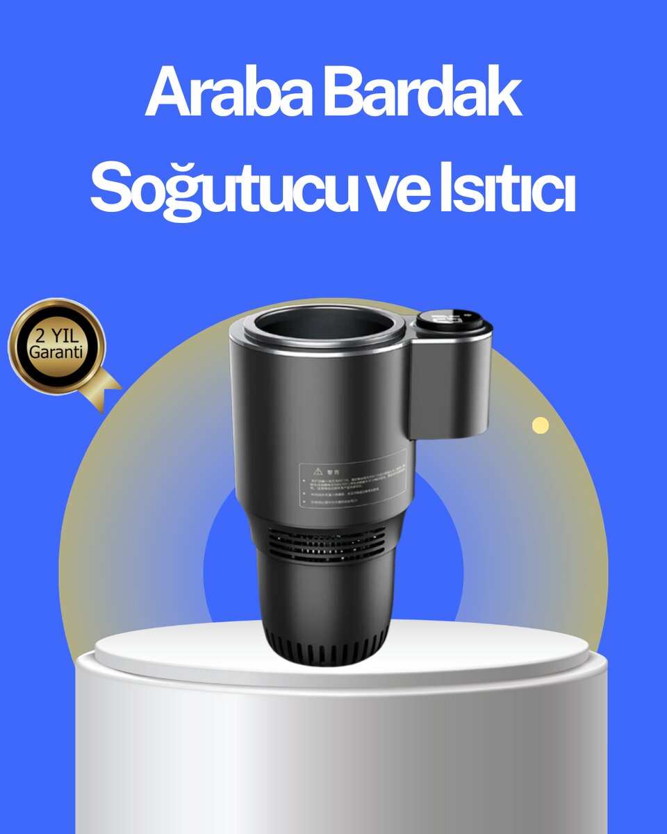 Araç İçi Isıtıcı Soğutucu Bardaklık 60°C Isıtma -4°C Soğutma Araç İçi Isıtıcı Soğutucu Bardaklık 60°C Isıtma -4°C Soğutma