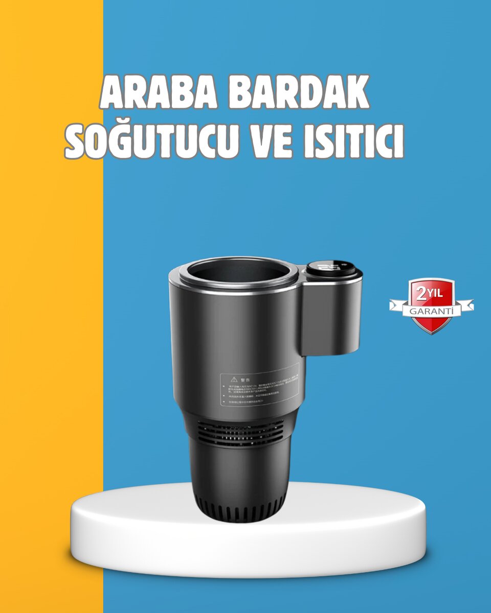 Dijital Ekranlı Akıllı Bardaklık Araç İçi Termal Isıtıcı Soğutucu Dijital Ekranlı Akıllı Bardaklık Araç İçi Termal Isıtıcı Soğutucu