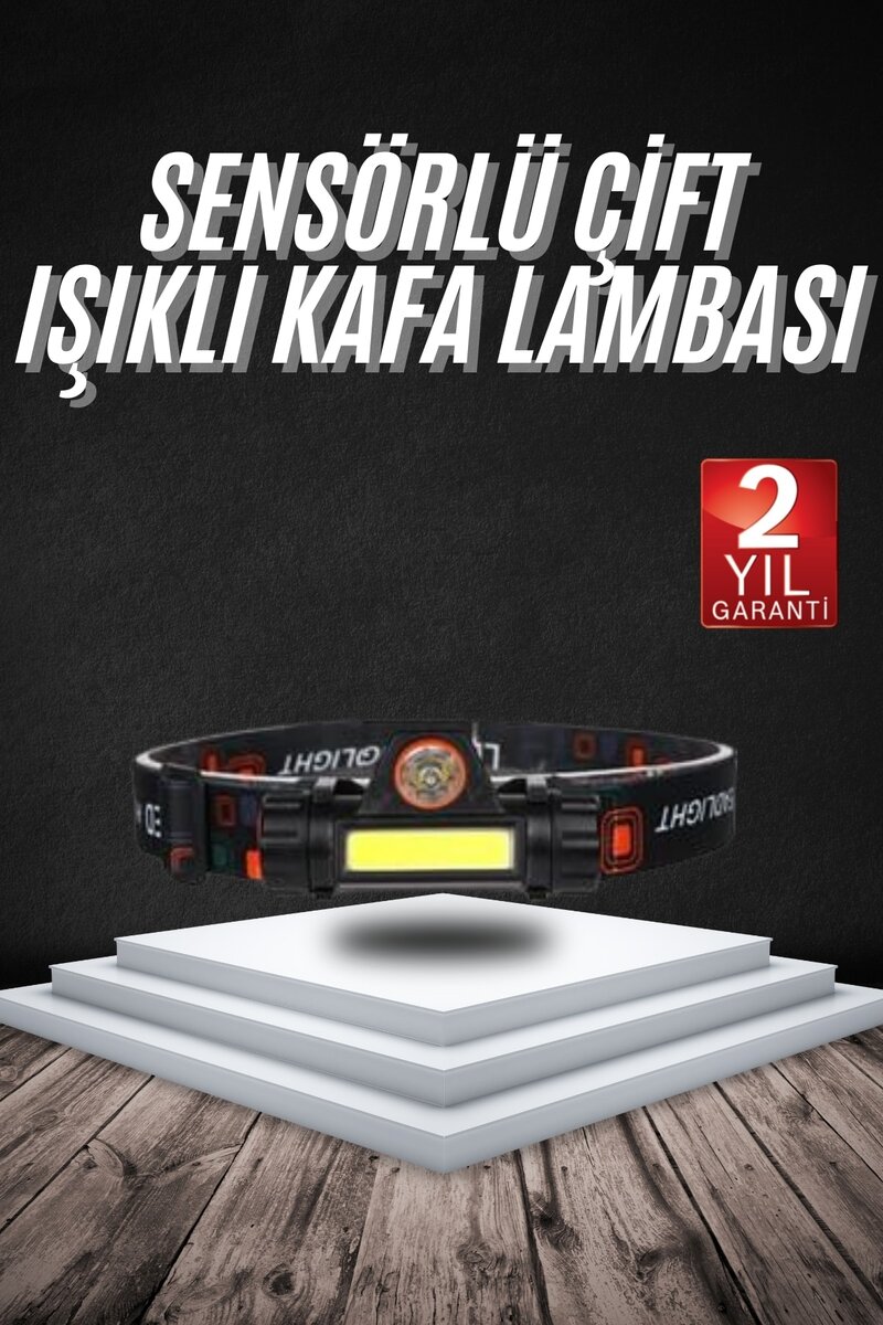 Kafa Lambası Çalışma Işığı Süper Parlak Mıknatıslı Lityum Lion Pilli Kafa Lambası Çalışma Işığı Süper Parlak Mıknatıslı Lityum Lion Pilli