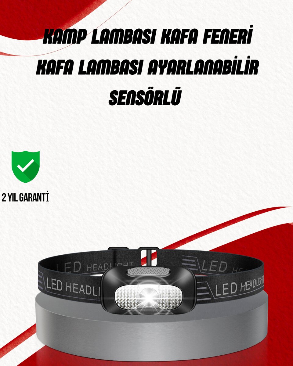 Ayarlanabilir Kafa Lambası Type-C Şarjlı Kompakt Kamp Lambası Ayarlanabilir Kafa Lambası Type-C Şarjlı Kompakt Kamp Lambası