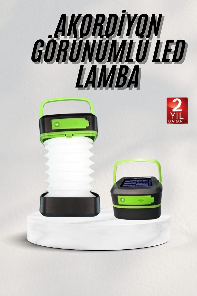 Katlanabilir Kamp Lambası Akordiyon Lamba Şarjlı 3 Kademeli Solar Katlanabilir Kamp Lambası Akordiyon Lamba Şarjlı 3 Kademeli Solar