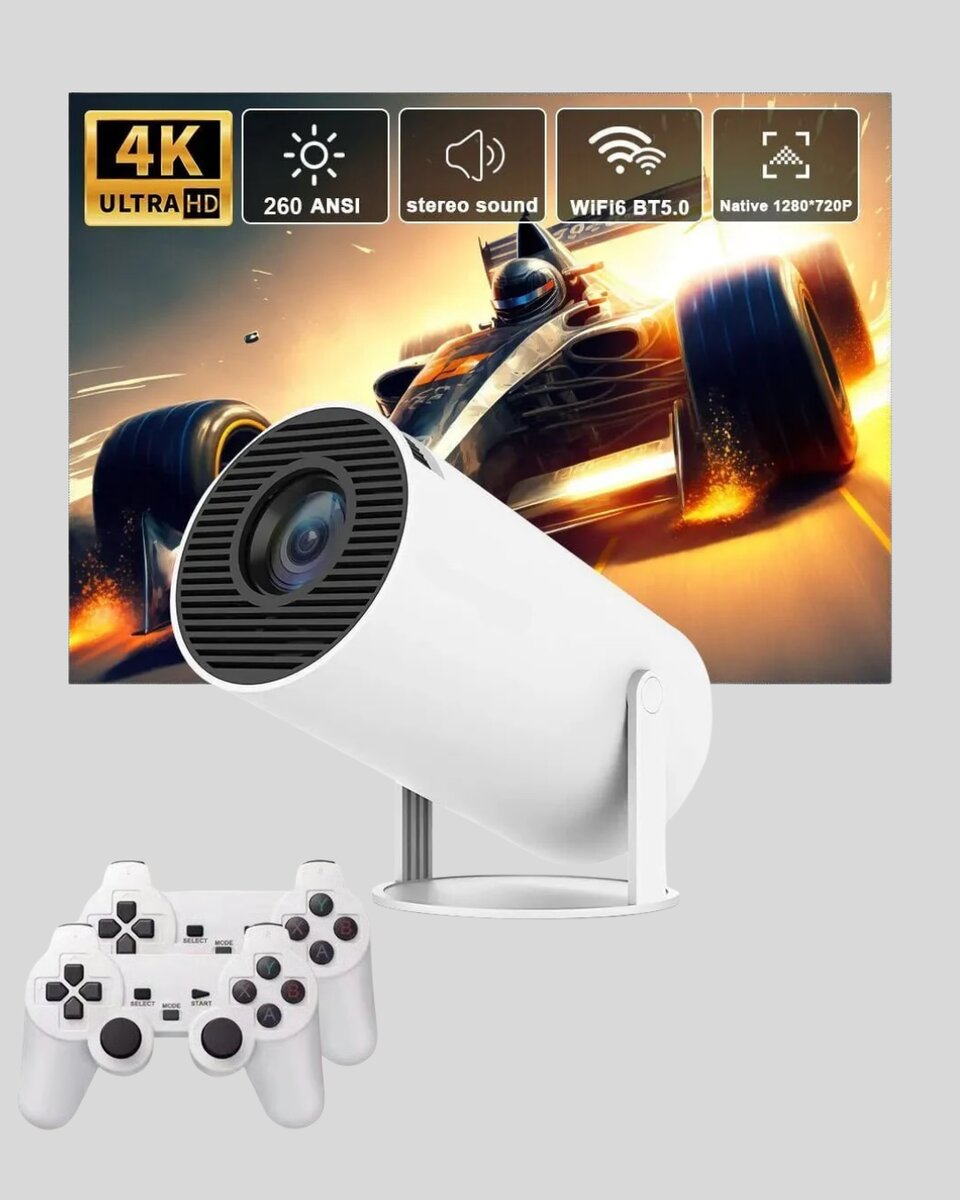 Oyun Konsolu Uyumlu Kablosuz Projeksiyon Cihazı Ev Sinema Deneyimi Oyun Konsolu Uyumlu Kablosuz Projeksiyon Cihazı Ev Sinema Deneyimi