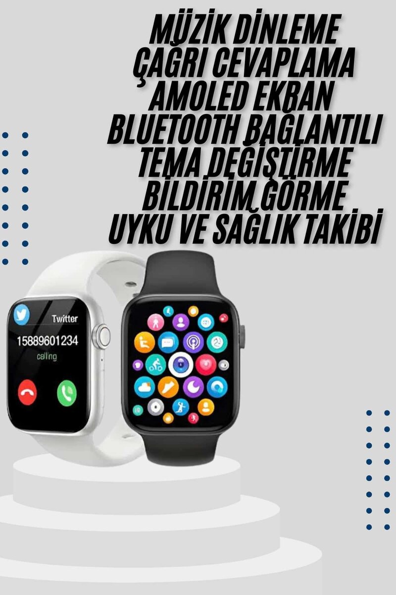 Akıllı Saat Yeni Nesil Android ve İOS Uyumlu Titreşim Modlu Alarm Kronometre Akıllı Saat Yeni Nesil Android ve İOS Uyumlu Titreşim Modlu Alarm Kronometre