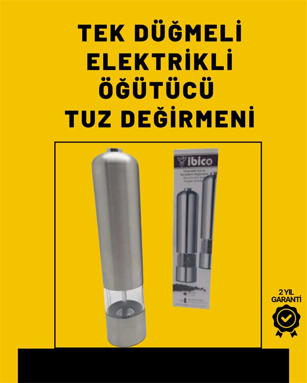 Pil İle Çalışan Elektrikli Baharat Öğütme Cihazı Ergonomik Şeffaf Gövde Pil İle Çalışan Elektrikli Baharat Öğütme Cihazı Ergonomik Şeffaf Gövde