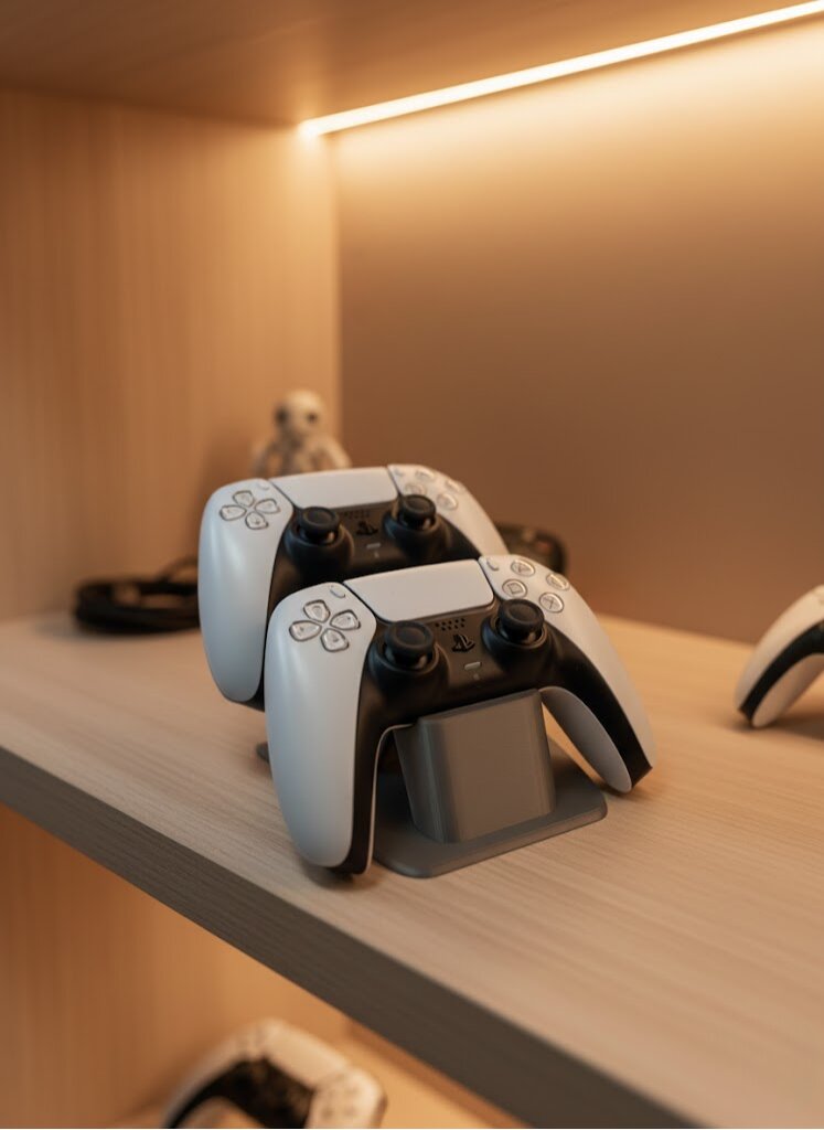 İkili Gamepad Tutucu Antrasit 7x18 cm Oyun Aksesuarı İkili Gamepad Tutucu Antrasit 7x18 cm Oyun Aksesuarı