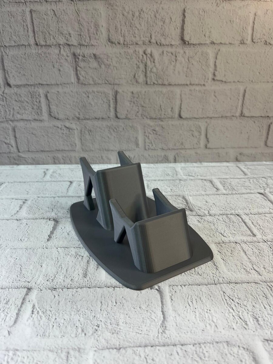 Antrasit İkili Gamepad Tutucu 7x18 cm Masa ve Raf Düzeni Antrasit İkili Gamepad Tutucu 7x18 cm Masa ve Raf Düzeni