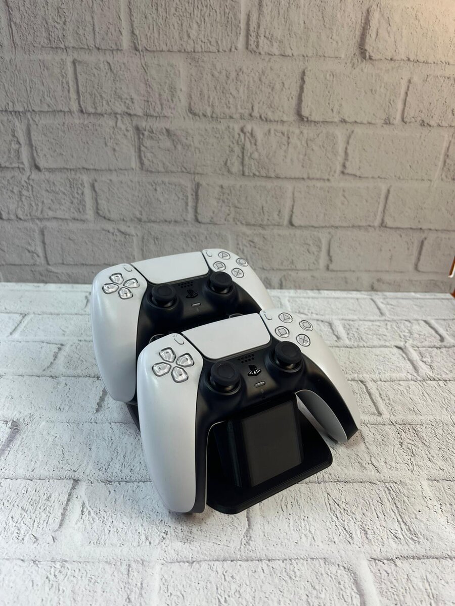 İkili Gamepad Tutucu Siyah 7x18 cm Masa ve Raf Düzeni İkili Gamepad Tutucu Siyah 7x18 cm Masa ve Raf Düzeni