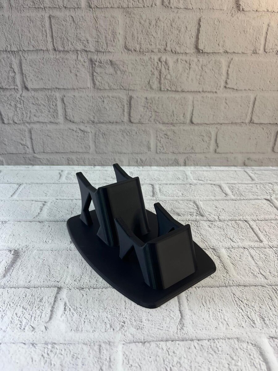 İkili Gamepad Tutucu Siyah 7x18 cm Masa ve Raf Düzeni İkili Gamepad Tutucu Siyah 7x18 cm Masa ve Raf Düzeni
