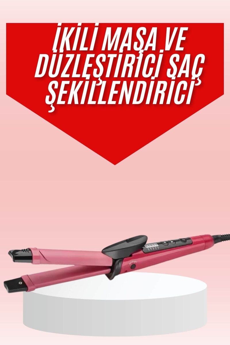 Saç Şekillendirici Düzleştirici ve Maşa Özellikli Şekillendirici Seramik Kaplama Saç Şekillendirici Düzleştirici ve Maşa Özellikli Şekillendirici Seramik Kaplama