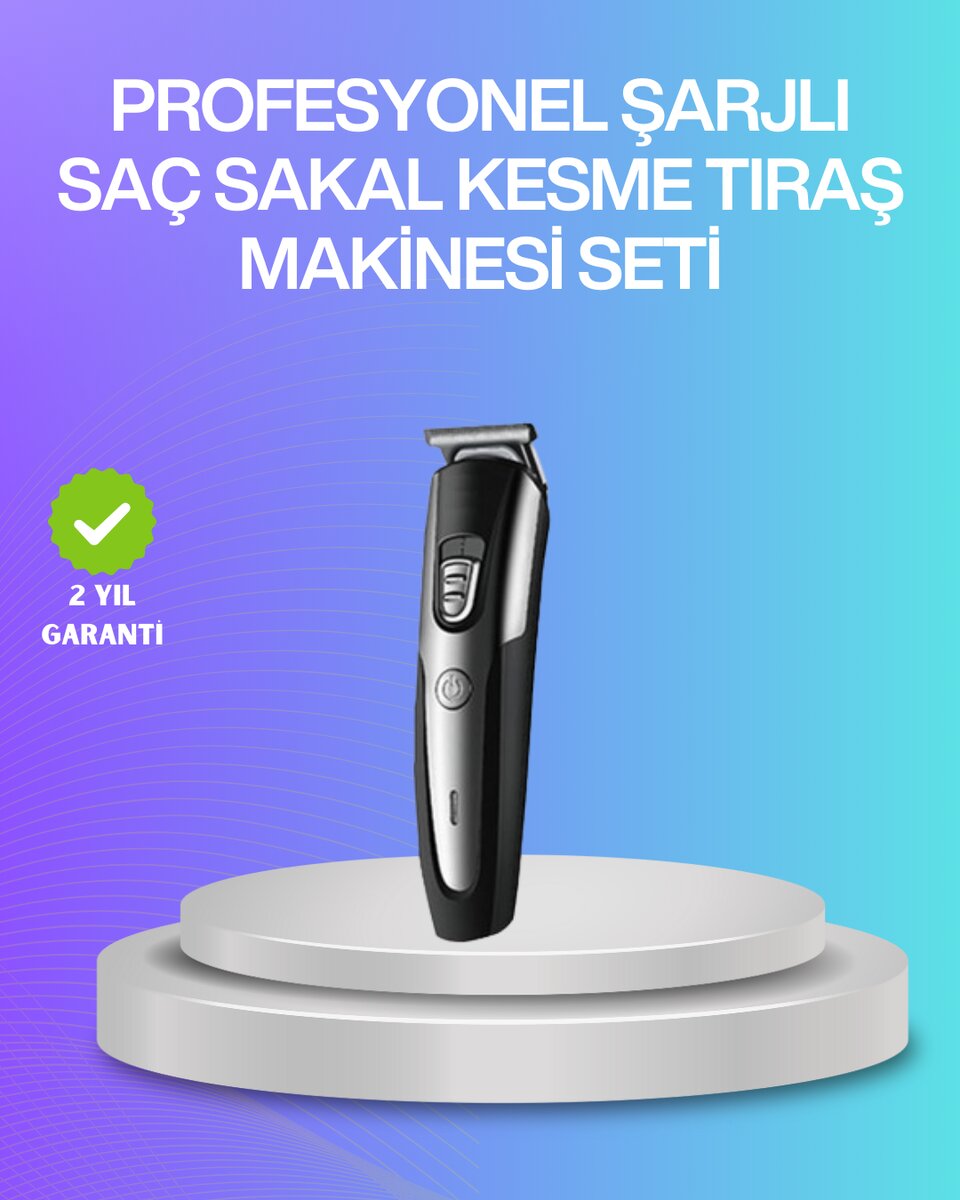 Kablosuz Saç Sakal Kesme Makinesi Kuaför Tipi Hassas Kesim Kablosuz Saç Sakal Kesme Makinesi Kuaför Tipi Hassas Kesim