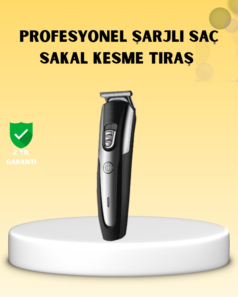 Profesyonel Saç ve Sakal Kesme Tıraş Makinesi Kablosuz Ergonomik Tasarım Profesyonel Saç ve Sakal Kesme Tıraş Makinesi Kablosuz Ergonomik Tasarım