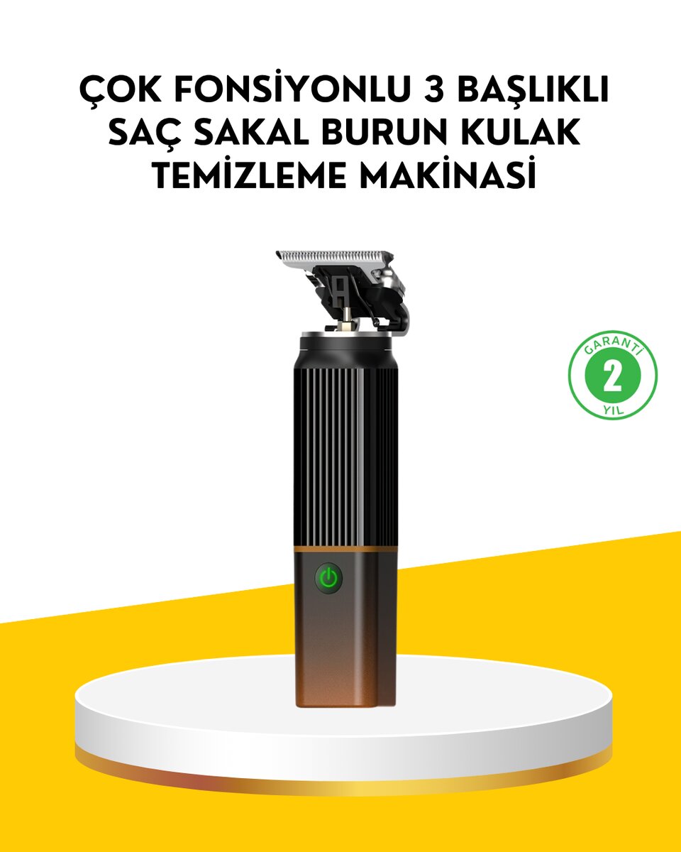 3’ü 1 Arada Şarjlı Erkek Bakım Seti – Saç, Sakal ve Burun Tüyü Kesme Makinesi 3’ü 1 Arada Şarjlı Erkek Bakım Seti – Saç, Sakal ve Burun Tüyü Kesme Makinesi