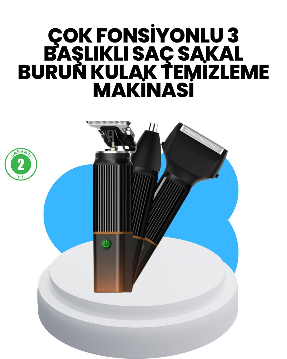 3’ü 1 Arada Erkek Bakım Makinesi – Paslanmaz Çelik Başlıklı Şarjlı Tıraş Seti 3’ü 1 Arada Erkek Bakım Makinesi – Paslanmaz Çelik Başlıklı Şarjlı Tıraş Seti