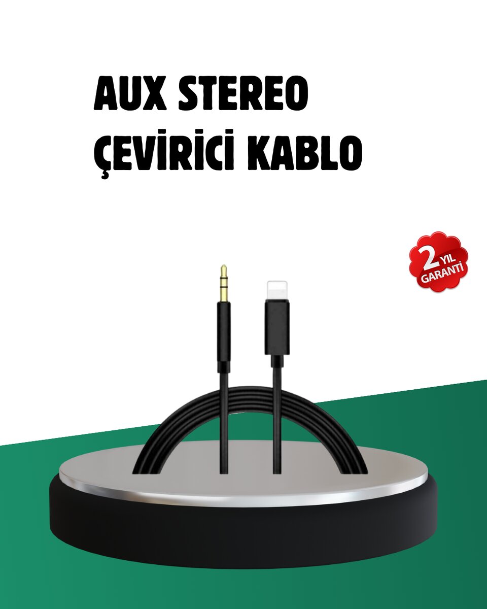 iPhone Uyumlu Lightning – 3.5mm Aux Adaptör Kablo Stereo Ses Aktarım iPhone Uyumlu Lightning – 3.5mm Aux Adaptör Kablo Stereo Ses Aktarım
