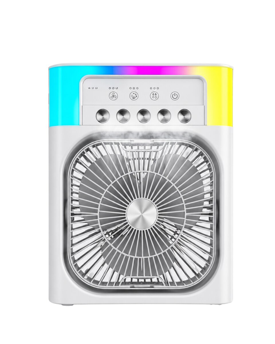 Su Buharlı Mini Klima Fan RGB Işıklı Taşınabilir Serinletici Su Buharlı Mini Klima Fan RGB Işıklı Taşınabilir Serinletici