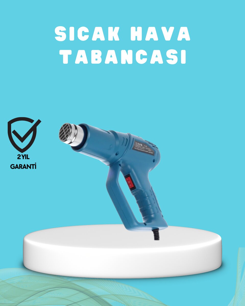 2000W Sıcak Hava Üfleme Tabancası Seramik Rezistanslı Profesyonel 2000W Sıcak Hava Üfleme Tabancası Seramik Rezistanslı Profesyonel