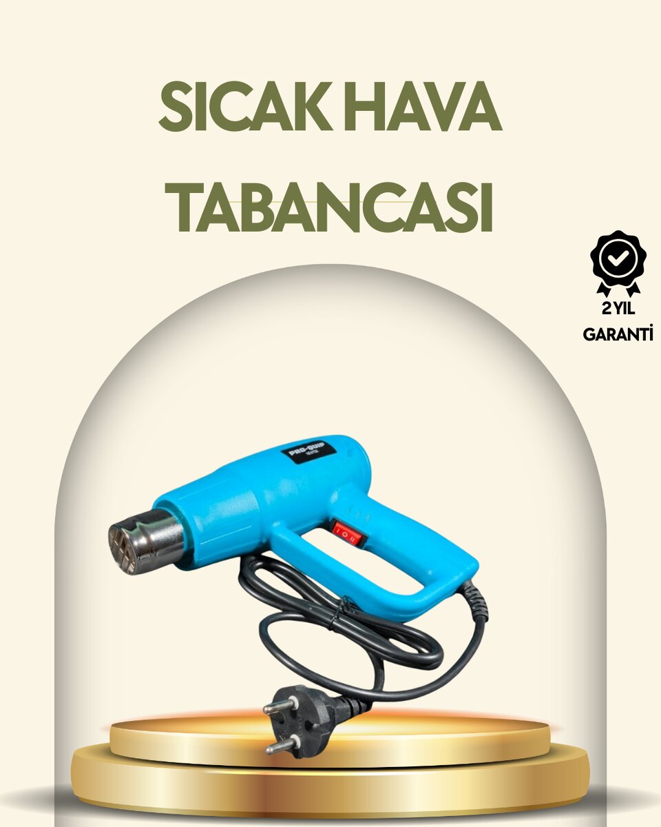 2000W Profesyonel 2 Kademeli Isı Tabancası Sıcak Hava Üfleme 2000W Profesyonel 2 Kademeli Isı Tabancası Sıcak Hava Üfleme