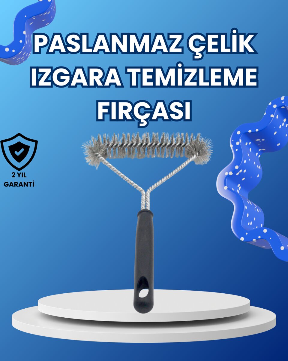 Paslanmaz Çelik Izgara Temizleme Fırçası Mangal ve Barbekü İçin Paslanmaz Çelik Izgara Temizleme Fırçası Mangal ve Barbekü İçin