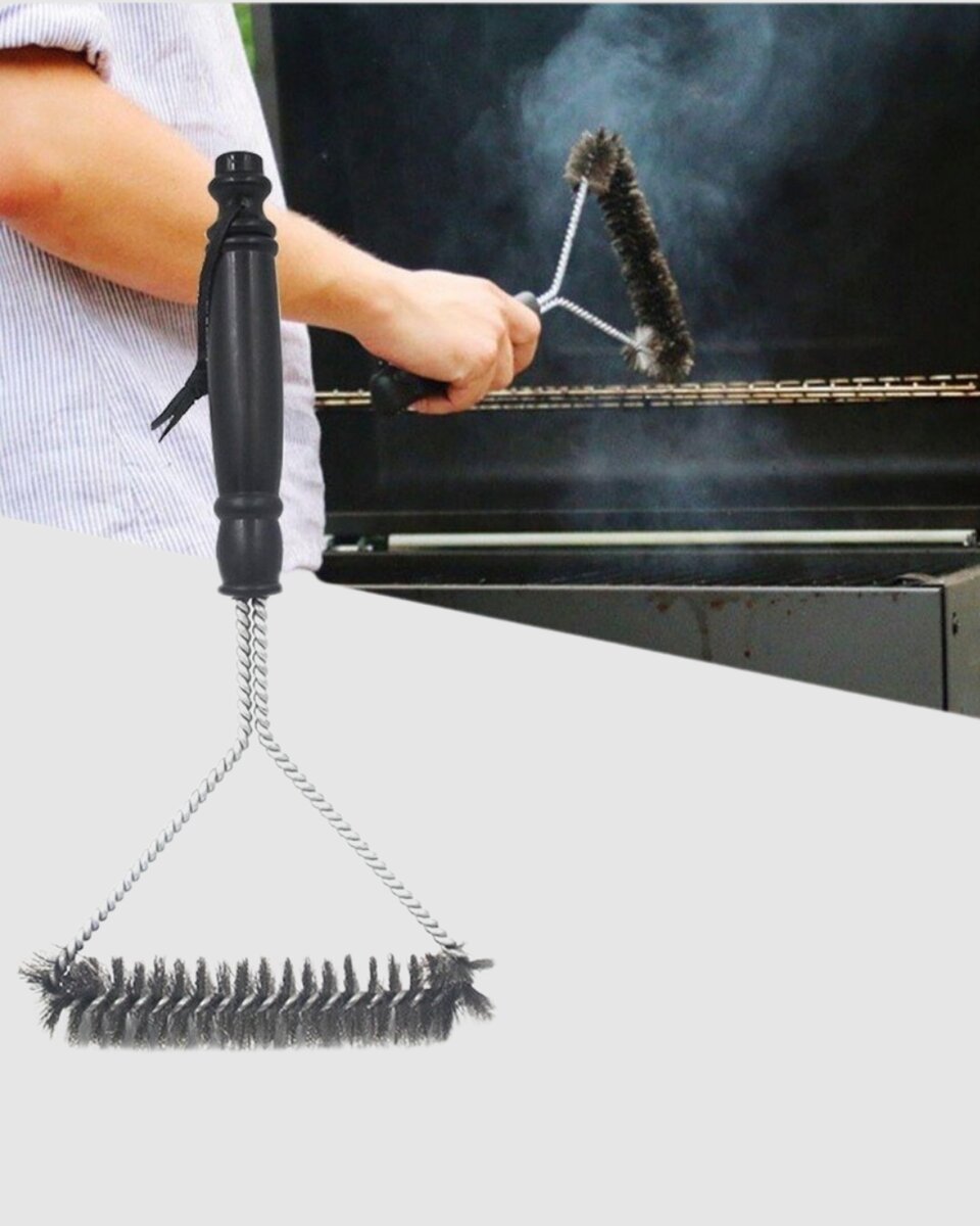Tel Izgara Temizleme Fırçası BBQ Sonrası Kolay Temizlik Tel Izgara Temizleme Fırçası BBQ Sonrası Kolay Temizlik