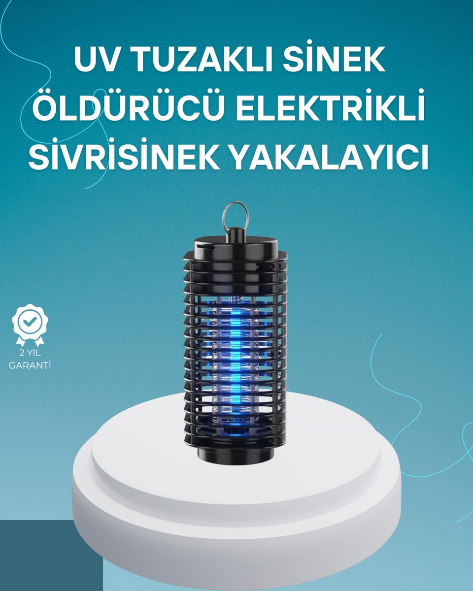 Çevre Dostu Elektrikli Sivrisinek Öldürücü Lamba – 50m² Etki Alanı Çevre Dostu Elektrikli Sivrisinek Öldürücü Lamba – 50m² Etki Alanı