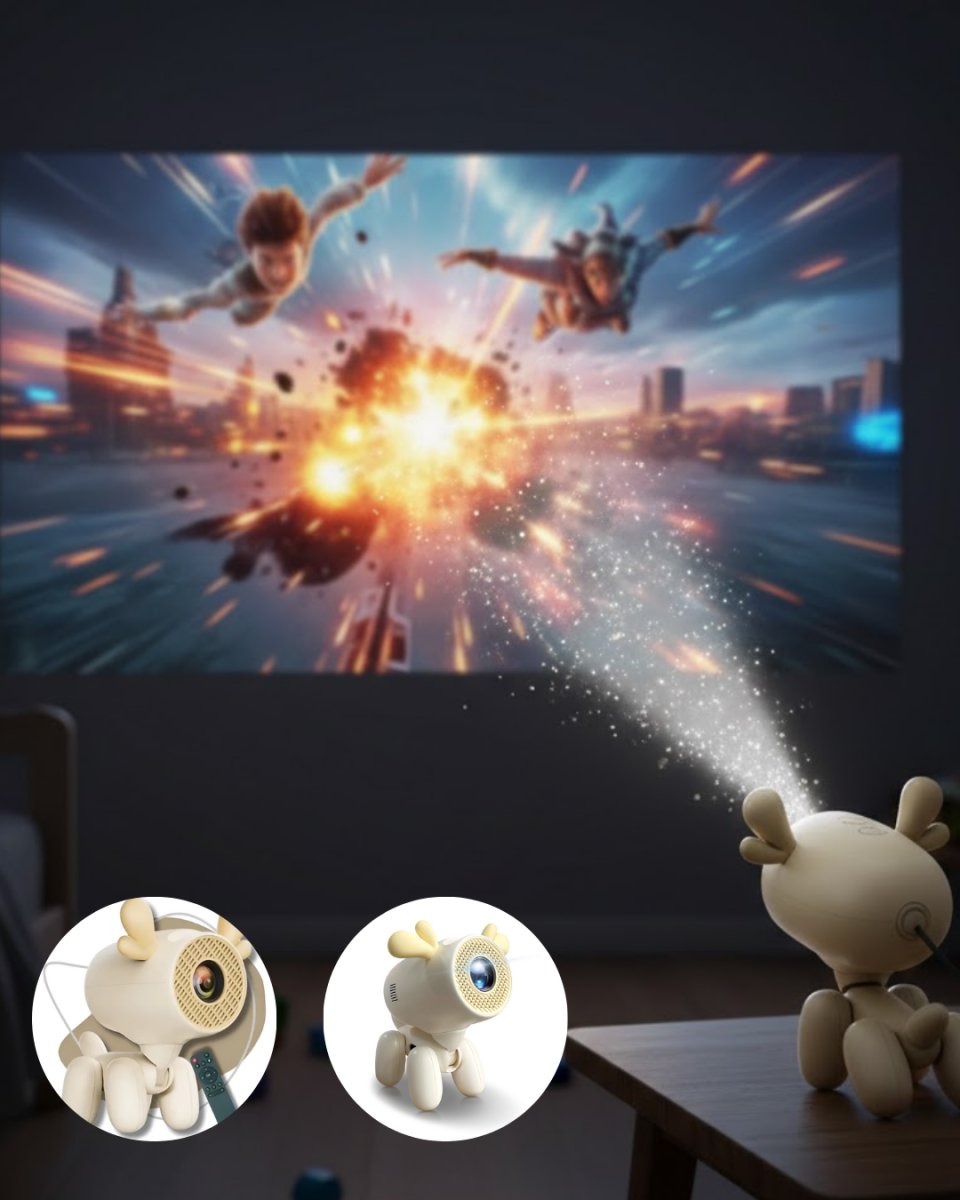 Döner Başlıklı Akıllı Projeksiyon HDMI USB TF Girişli Döner Başlıklı Akıllı Projeksiyon HDMI USB TF Girişli